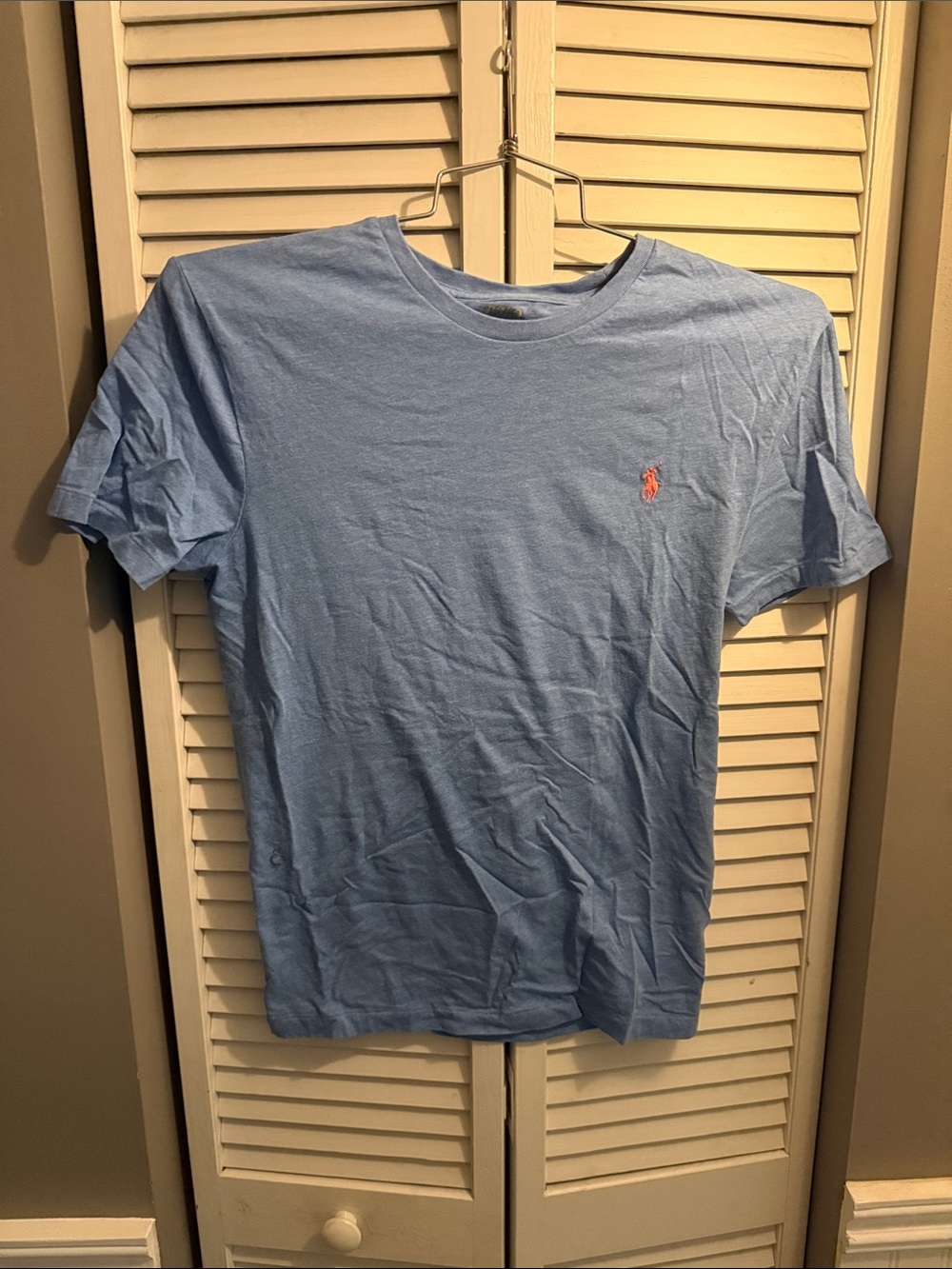 Polo by Ralph Lauren Light Blue Short Sleeve Crew Tee with Pink Pony